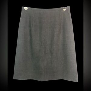 Ann Taylor 100% Wool Classic Gray Lined Skirt Women’s Size 6